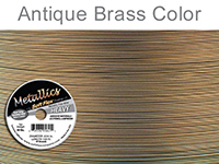 Soft Flex Beading Wire, Metallic Antique Brass, .024 Inch, 100 Feet||BDC-425.60