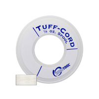 Tuff-Cord Beading Cord, White, Size 0, 145 Yards||BDC-501.00