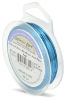 Artistic Colored Silver Wire, Peacock Blue, 26 Gauge, 30 Yards||BDC-827.31