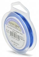 Artistic Colored Silver Wire, Blue, 26 Gauge, 30 Yards||BDC-827.36