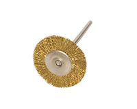Miniature Brushes on Mandrels, Crimped Brass Wire, 1 Inch, 12 Pack||BRS-470.00