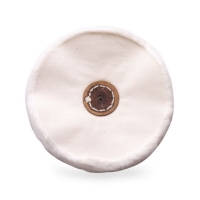 Combed Finex Muslin Buff, Leather Center, 4 Inches, 50 Ply||BUF-694.50
