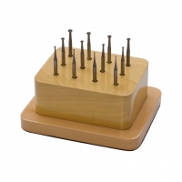 Deluxe Burs, 45 Degree Hart Assortment, 12 Pieces in Stand||BUR-570.05