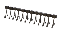 Cleaning Rack with Movable Hooks, 12 Hooks, 14-3/4 Inches||CLN-609.12