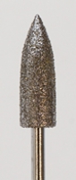 Large Bullet Diamond Bur, Coarse Grit, 6 Millimeters by 17 Millimeters||DIB-145.16
