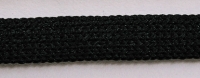 Nylon Rope Loupe Chain, Flat, 10 Millimeters, Black, 39 Inches||ELP-725.01