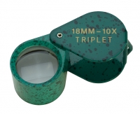 Diamond Loupe, 10X Triplet, Green Malachite, 18 Millimeters||ELP-753.06