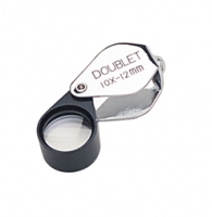 Loupe, 10X Doublet, Chrome and Black, 12 Millimeter||ELP-760.10