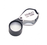 Loupe, 10X Doublet, Chrome and Black, 18 Millimeter||ELP-763.00