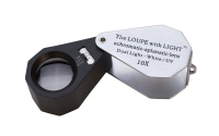 LED/UV LIGHTED LOUPE- 10 X, 21MM||ELP-768.01