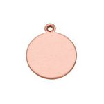 Copper Shape, Round Drop, 3/4 inch, 6 Pieces||MET-140.15