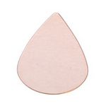 Copper Shape, Teardrop, 3/4 by 1-1/4 Inch, 6 Pieces||MET-140.30