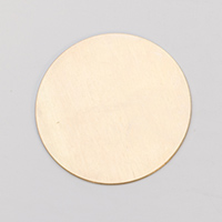 Brass Circle, 24 Gauge, 1-1/2 Inch, Pack of 6||MET-400.05