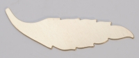 Brass Feather, 24 Gauge, 60mm x 15mm, Pack of 144||MET-450.66G