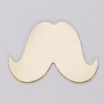 BRASS 24ga - LARGE MUSTACHE - Pack of 6||MET-450.76