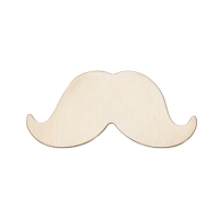 BRASS 24ga - LARGE MUSTACHE - Pack of 144||MET-450.76G