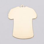 BRASS 24ga - SMALL T-SHIRT W/RING - Pack of 6||MET-460.70