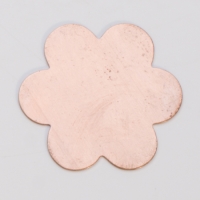 Copper 6-Petal Flower, 24 Gauge, 1-3/8 Inch, Pack of 144||MET-540.20G