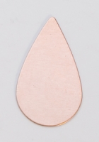 Copper Teardrop, 24 Gauge, 3/4 by 1-1/4 Inch, Pack of 6||MET-550.32