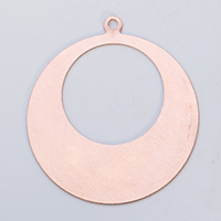 Copper Round Cutout Drops, 24 Gauge, 1-5/8 Inch, Pack of 6||MET-550.36