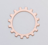 Copper Open Gear, 24 Gauge, 3/4 Inch, Pack of 6||MET-550.46