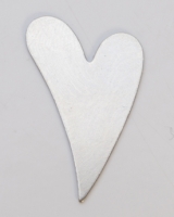 Nickel Silver Funky Heart, 24 Gauge, 1 by 5/8 Inch, Pack of 144||MET-635.15G