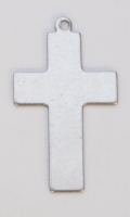 Nickel Silver Cross with Ring, 24 Gauge, 5/8 by 1 Inch, Pack of 144||MET-650.16G