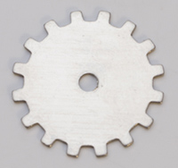 Nickel Silver Solid Gear, 24 Gauge, 3/4 Inch, Pack of 6||MET-650.52