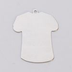 NICKEL SILVER 24ga - LARGE T-SHIRT W/RING - Pack of 6||MET-650.58