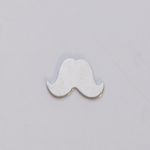 NICKEL SILVER - 24ga - SMALL MUSTACHE - Pack of 6||MET-650.78