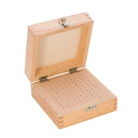 Wood Storage Box, 100 Holes, 5-1/2 by 5-1/2 Inches||PKG-100.00