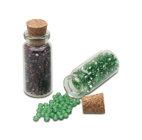 Seed Bead Bottle with Cork Lid, Pack of 50||PKG-200.00