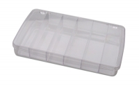 Compartment Box with Hinged Lid, 6 Compartments, 11 by 6-3/4 by 1-3/4 Inches||PKG-350.06