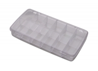 Compartment Box with Hinged Lid, 12 Compartments, 8-1/4 by 4-1/2 by 1-3/8 Inches||PKG-350.12