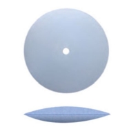 Unmounted Silicone Polisher, Knife Edge, Light Blue, Fine Grit, 12 Pack||POL-310.30