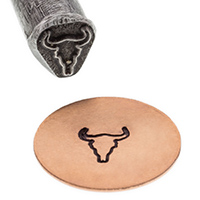 Design Stamp, Southwest Stamp, Cow Skull||PUN-100.07