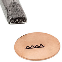 Design Stamp, Traditional, 4 Triangles||PUN-102.26