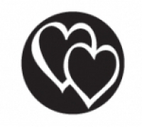 Elite Design Stamp, Overlapping Hearts||PUN-203.66