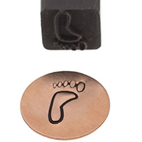 Elite Jumbo Design Stamp, 10 Millimeters, Left Foot||PUN-225.20