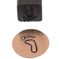 Elite Jumbo Design Stamp, 10 Millimeters, Right Foot||PUN-225.21