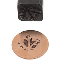 Elite Jumbo Design Stamp, 10 Millimeters, Leaf||PUN-225.26