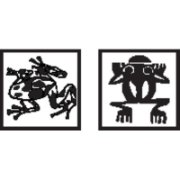 Metal Clay Design Block, Square, Southwestern Frog and Spotted Frog||STM-314.76
