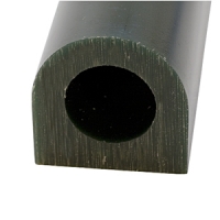 Carving Wax Ring Tube, Small Flat Side Tube, Dark Green||WAX-322.10